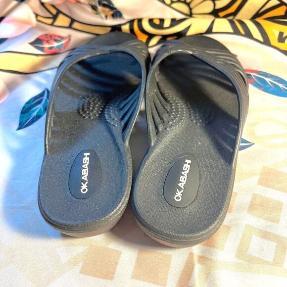 Okabashi Venice Black Women's Sandals - Size M(6.5-7.5)-NWOT - Picture 3 of 6